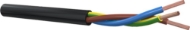 Afbeeldingen van Pvc snoer (vmvl) 4g1,5 zwart (h05vv-f) eca
