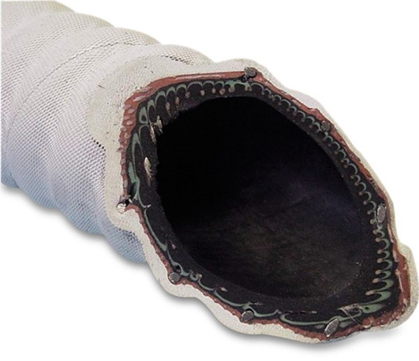Afbeeldingen van Rubber fekalienslang 38x47mm stalen spiraal