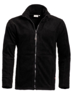 Afbeeldingen van Fleecejack Bormio mt.L II zwart polarfleece