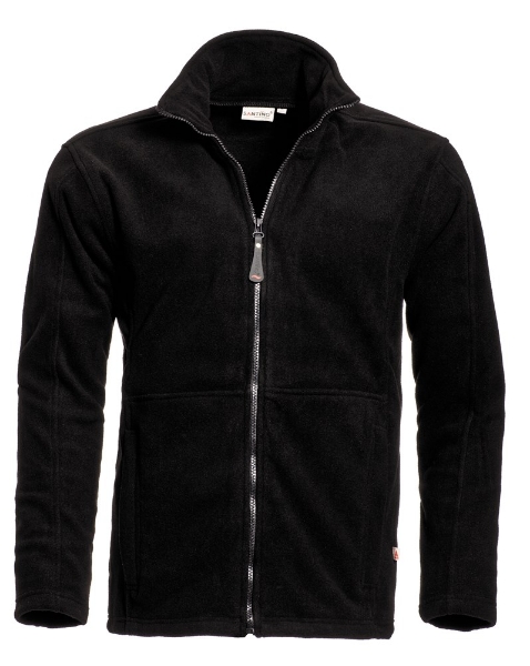 Afbeeldingen van Fleecejack Bormio mt.L II zwart polarfleece