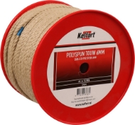 Afbeeldingen van Kelfort touw  6mm polyspun geel  220m