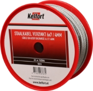 Afbeeldingen van Kelfort staalkabel 4mm geg 6x7  100m