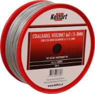 Afbeeldingen van Kelfort staalkabel 2-3mm geg/pvc 6x7 200m