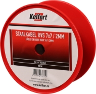 Afbeeldingen van Kelfort staalkabel 2mm rvs 7x7  200m
