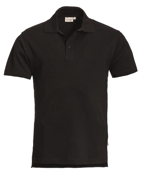 Afbeeldingen van Poloshirt Charma mt.S zwart korte mouw