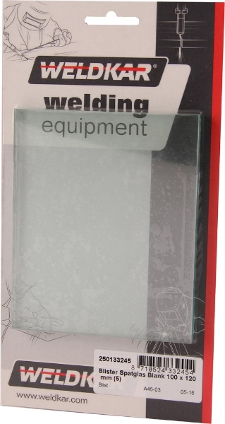 Afbeeldingen van Blister spatglas kleur 10 51 x 108 mm