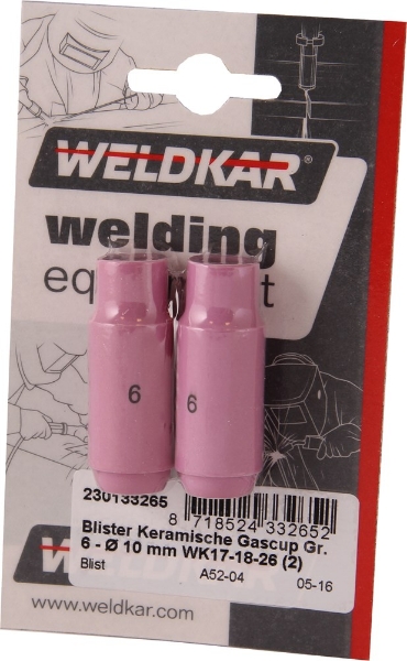 Afbeeldingen van Blister keramische gascup gr. 6 - 