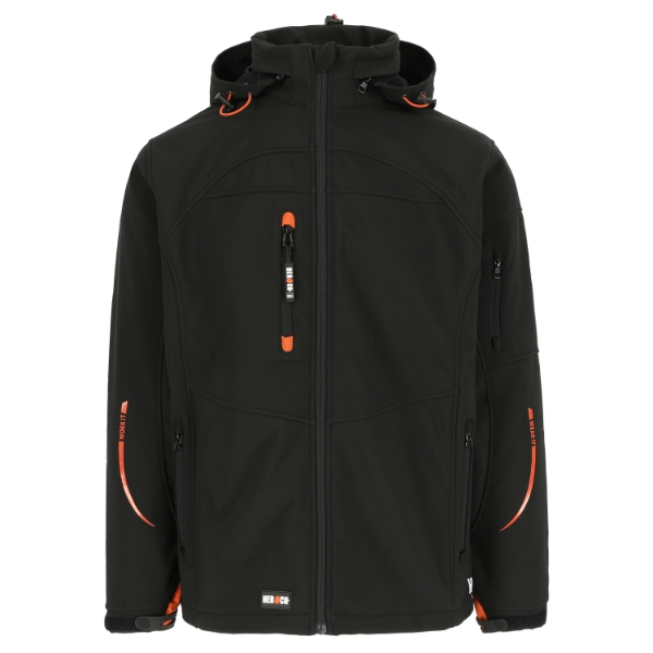 Afbeeldingen van Her poseidon softshell jas mt. l zwart