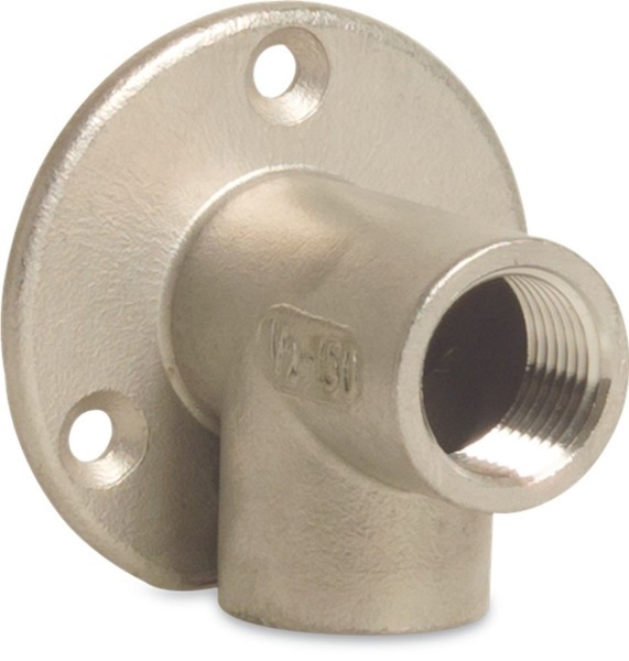 Afbeeldingen van Muurplaat rvs 3/4" x 3/4" nr.471