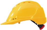 Afbeeldingen van Veiligheidshelm geel MH6020 draaiknop abs