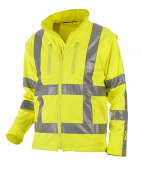 Afbeeldingen van Rws softshell jacket mt.s toulon fluor geel