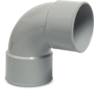 Afbeeldingen van PVC-U bocht 50mm 90° mof