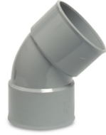 Afbeeldingen van PVC-U bocht 110mm 45° mof