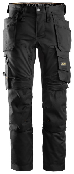 Afbeeldingen van Werkbroek stretch 6241 mt.162 Zwart