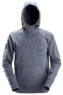Afbeeldingen van Sni logo hoodie mt.s d.blauw melange