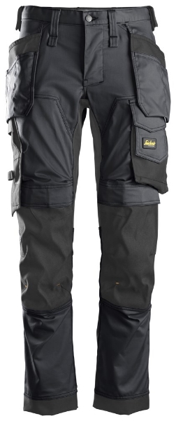 Afbeeldingen van Sni werkbroek mt.50 6241 stretch grijs/zw +hp