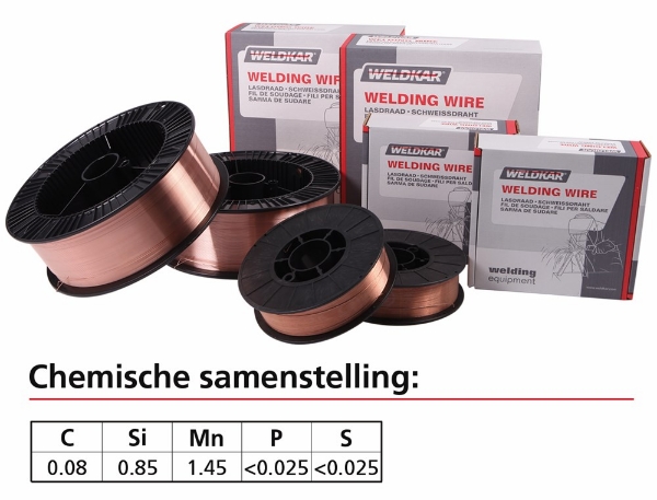 Afbeeldingen van Wel lasdr.mig 0,8mm superquality sg2 15/kg