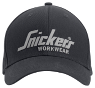 Afbeeldingen van Sni cap met logo zwart one size