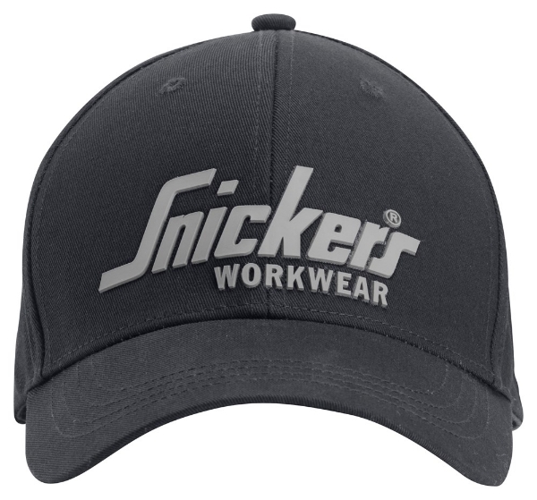 Afbeeldingen van Sni cap met logo zwart one size