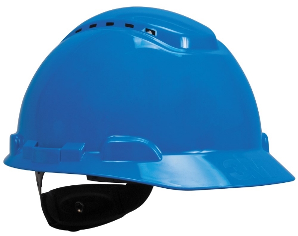 Afbeeldingen van 3M veiligheidshelm blauw met draaiknop hdpe