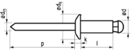 Afbeeldingen van Spreidnagel 4.8x25mm al/st dh