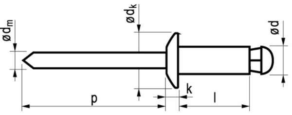 Afbeeldingen van Spreidnagel 4.8x25mm al/st dh