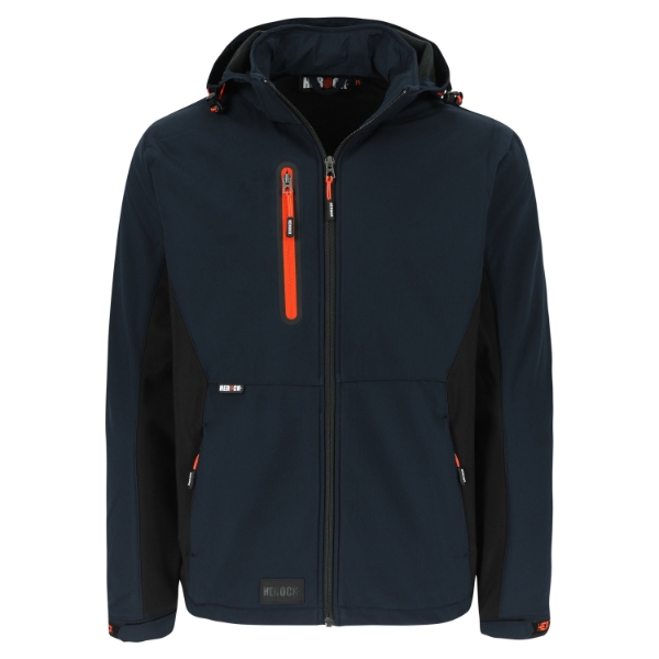 Afbeeldingen van Her softshell jas mt.xxl marine/zwart trystan