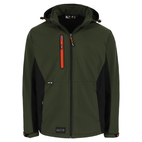 Afbeeldingen van Her softshell jas mt.l kaki/zwart trystan