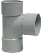 Afbeeldingen van PVC-U t-stuk 110mm 90° 3xmof