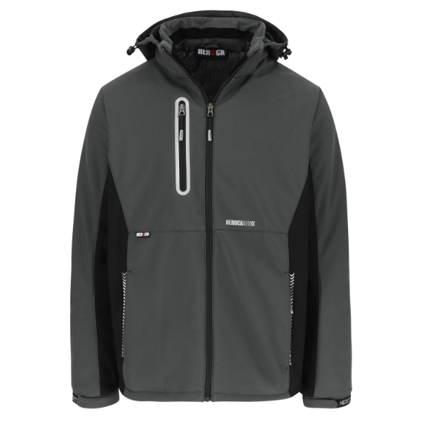Afbeeldingen van Her taris softshell mt.m gevoerd antr./zw.
