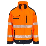 Afbeeldingen van Her jas mt.XL Hodor High Viz Oranje/Marine