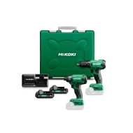 Afbeeldingen van HiK KC18DAWAZ set 2x18V 2,0Ah KUNSTSTOF KOFFE
