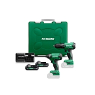 Afbeeldingen van HiK KC18DAWCZ set 2x18V 2,0Ah KUNSTSTOF KOFFE