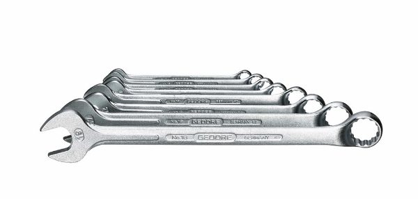 Afbeeldingen van Ged ringsteeksleutel-set 8-19mm 8dlg.