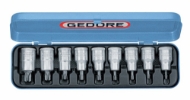 Afbeeldingen van Ged dopsleutel-schroevendraaierset 1/2" 9-dlg