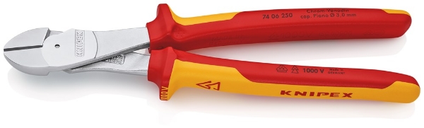 Afbeeldingen van Krachtzijsnijtang VDE 250mm mc-greep Knipex