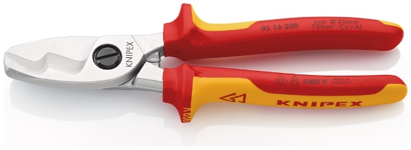 Afbeeldingen van Kabelschaar VDE 200mm mc-greep Knipex