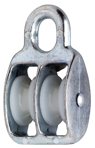Afbeeldingen van Katrol dubbel verz 12 mm