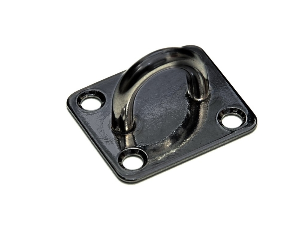 Afbeeldingen van Oog op plaat 6mm rvs 35x40mm