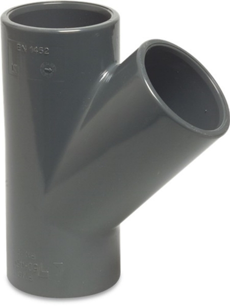 Afbeeldingen van PVC-U t-stuk 25mm 45° pn16