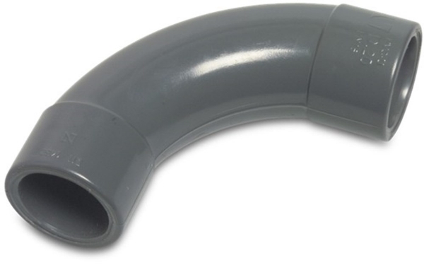 Afbeeldingen van PVC-U bocht 25mm 90° pn16