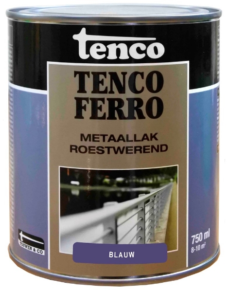 Afbeeldingen van Tencoferro blauw 401 750 ml ijzerverf