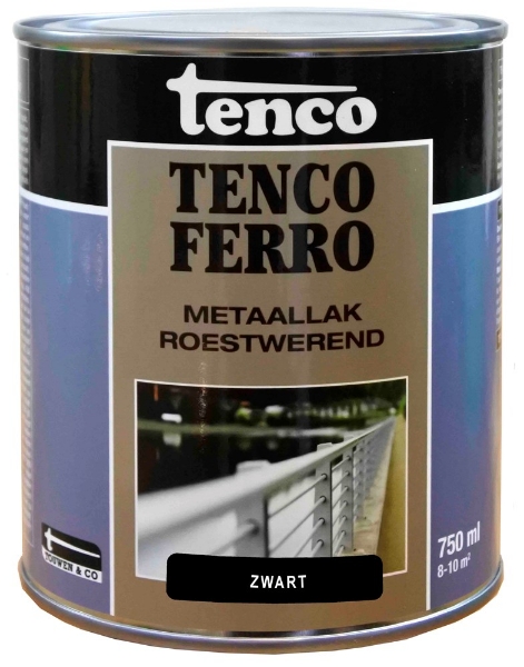 Afbeeldingen van Tencoferro zwart 407 750 ml ijzerverf