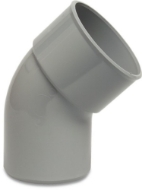 Afbeeldingen van PVC-U bocht 40mm 45° mof/spie