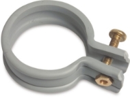Afbeeldingen van PVC-U beugelband 160 mm grijs zonder pen