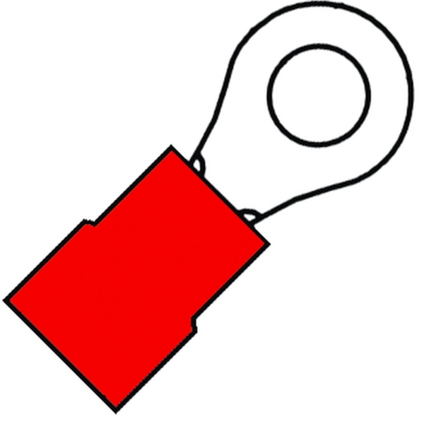 Afbeeldingen van Ringkabelsch. bm=10mm rood a1510r