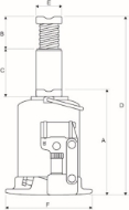 Afbeeldingen van Hydraulische vijzel a-5 5.000 kg