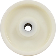 Afbeeldingen van Kelfort wiel pvc m.r.lgr 100mm wit 100mm wit