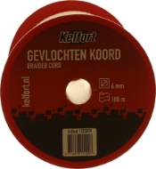 Afbeeldingen van Kelfort koord 6mm gevl. wit 100m rol