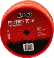 Afbeeldingen van Kelfort touw 6mm polypr oranje 100m geslagen